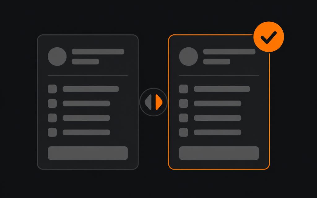 Two offers compared side by side